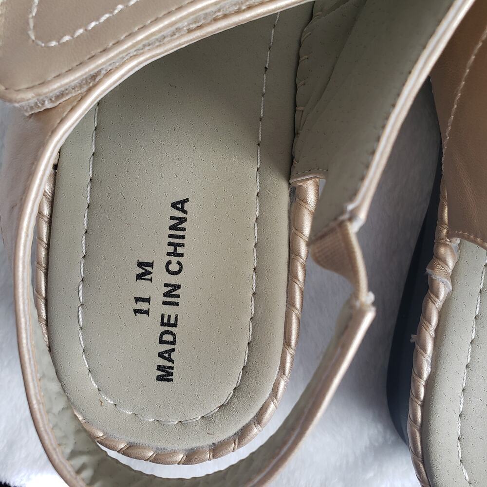Women's Summer Flowers Casual Open Toe Wedges Comfortable Beach Sandals SZ 11 M - Picture 5 of 5